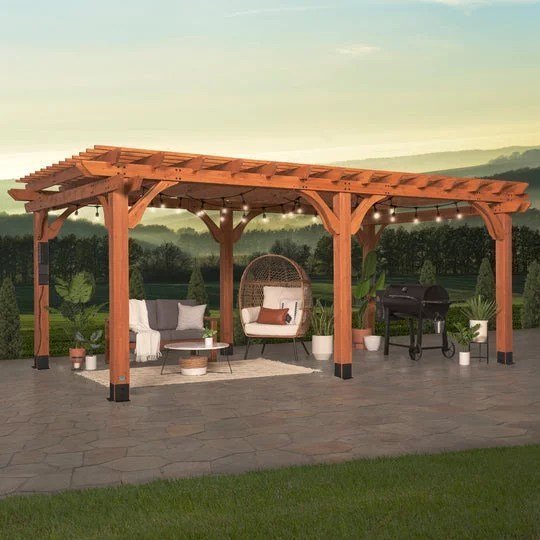 20×12 beaumont pergola – brown