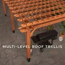 20×12 beaumont pergola – brown