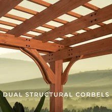 20×12 beaumont pergola – brown