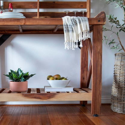Potting Table/Bench/Serving Bar – Acacia Wood