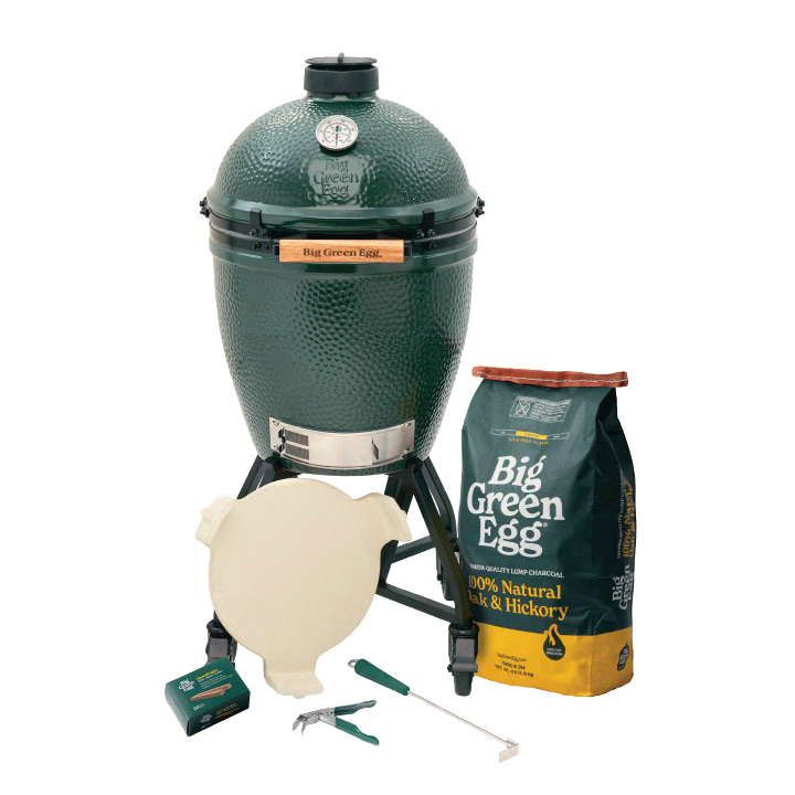 Large Big Green Egg + Standard Nest + Egg Mates Package