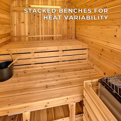 Backyard Discovery Lennon 4-6 Person Cedar Outdoor Cube Sauna