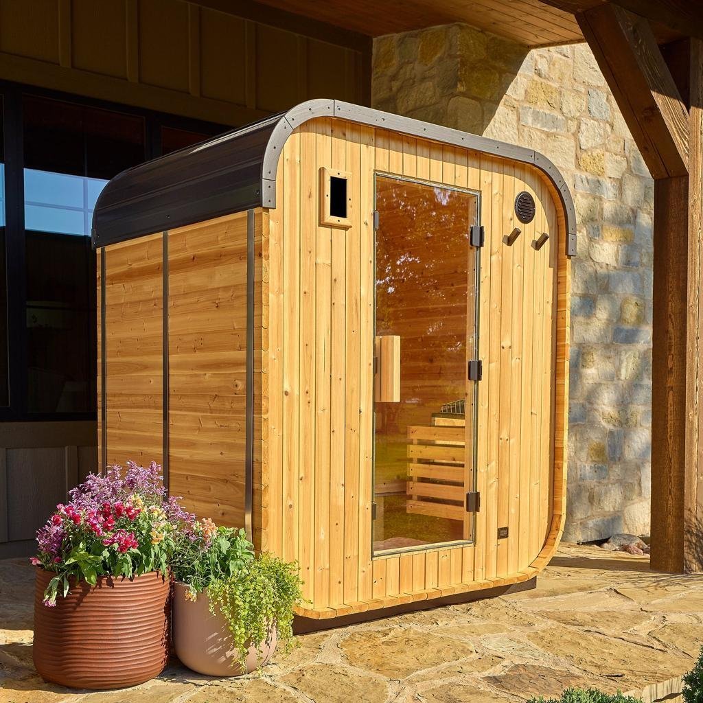 Backyard Discovery Lennon 4-6 Person Cedar Outdoor Cube Sauna