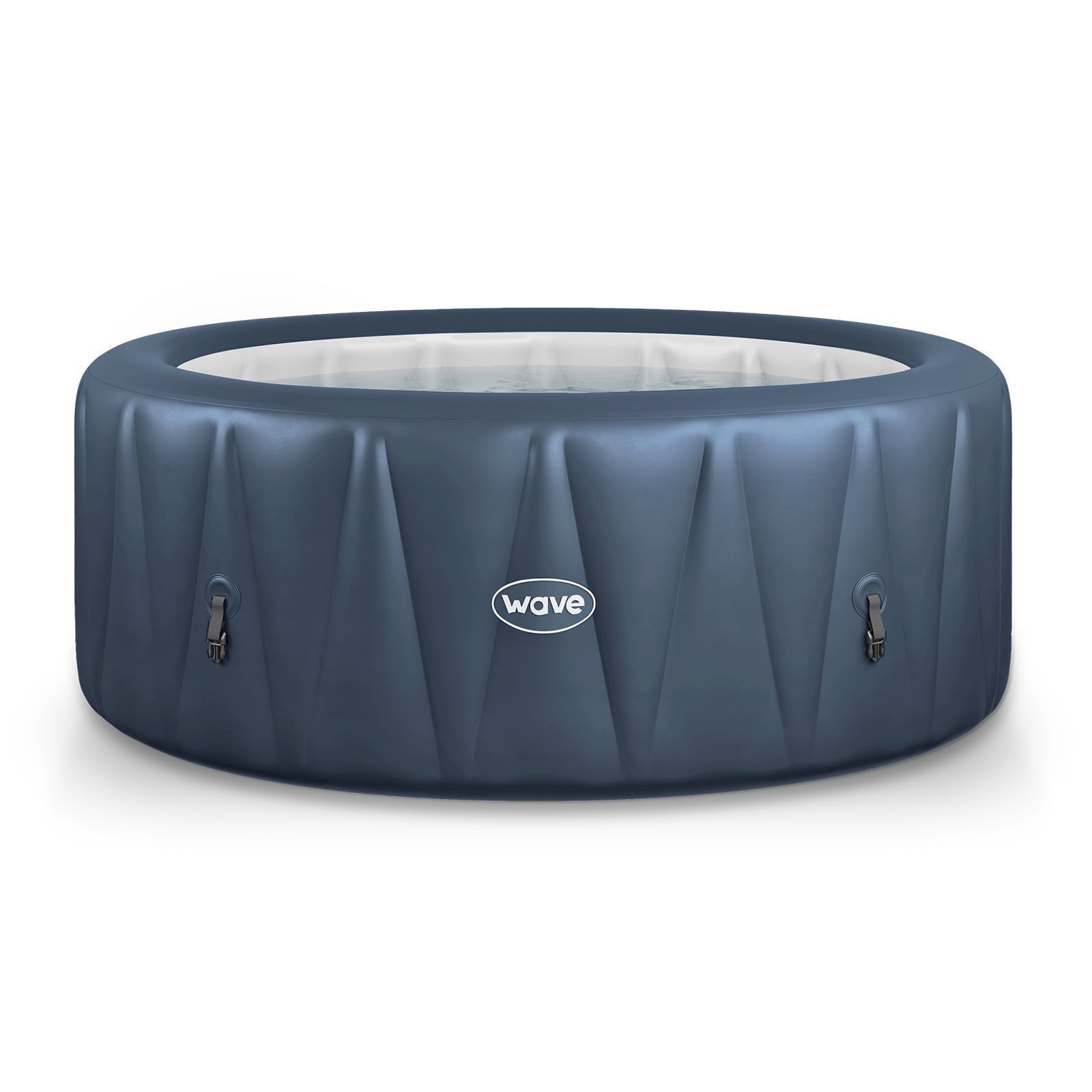 Wave Atlantic 6 Person Round Inflatable Hot Tub, Navy
