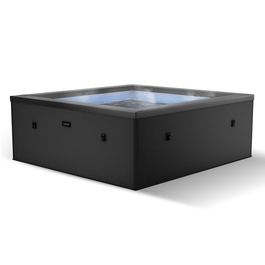Wave Garda | 4-Person Eco Foam Hot Tub | Integrated Heater | Charcoal Black