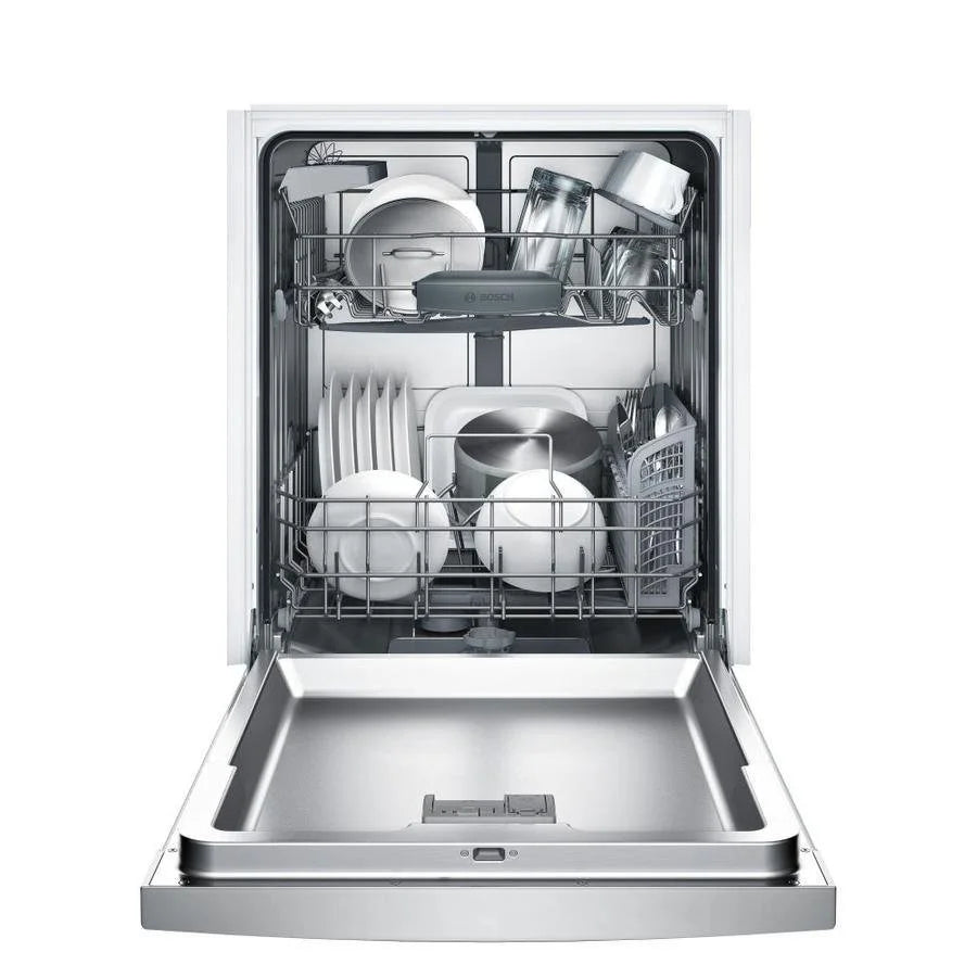 Bosch 100 Series PureDry 50-Decibel Front Control 24-in Built-In Dishwashers (Fingerprint-Resistant Stainless Steel) ENERGY STAR