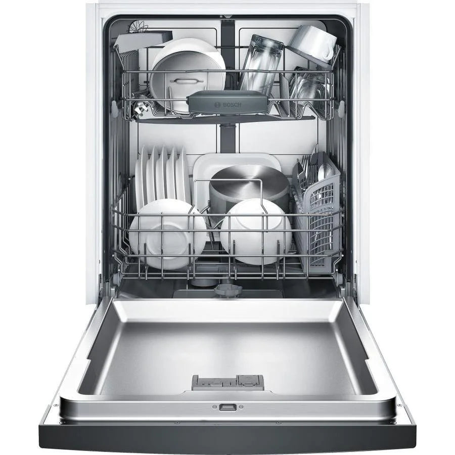 Bosch 100 Series PureDry 50-Decibel Front Control 24-in Built-In Dishwashers (Fingerprint-Resistant Stainless Steel) ENERGY STAR