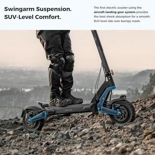 Ausom L2 Max 2000W Dual Motor Electric Scooter for Adults, 56 Miles Max Range Folding Off Road E Scooter, 31 Mph Top Speed,48V 20.8Ah Batterys, E-ABS and Dual Disc Brakes, All-Round Lightings System