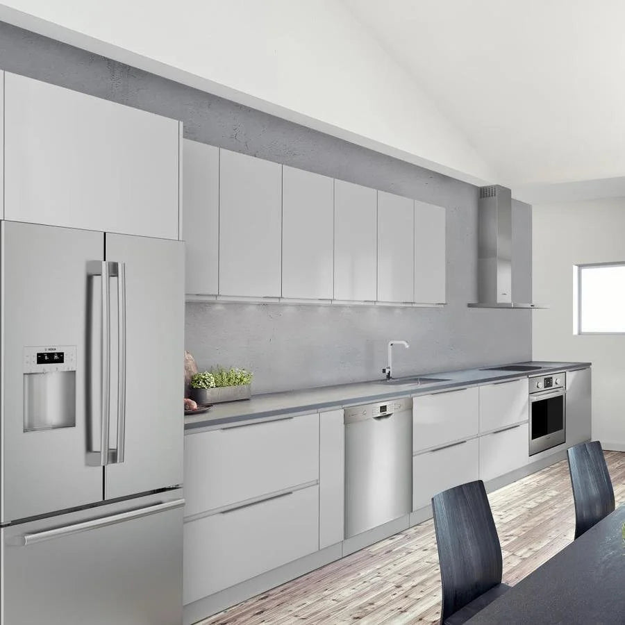 Bosch 100 Series PureDry 50-Decibel Front Control 24-in Built-In Dishwashers (Fingerprint-Resistant Stainless Steel) ENERGY STAR