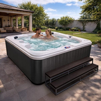 American Spas 7-Person 40-Jet Premium Acrylic Bench Spa Standard Hot Tub with Ozonator and 5.5kW Heater