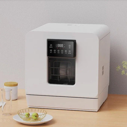 Compact Automatic Table Top Dishwasher – Portable Countertop Kitchen Dishwasher with 4 Place Settings