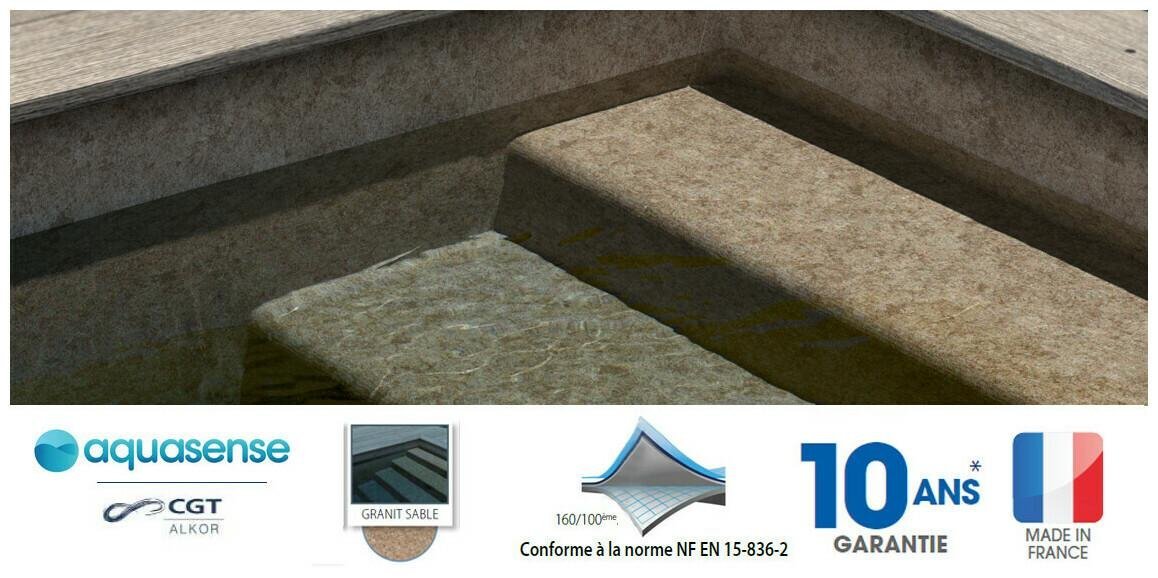 Liner Pvc armé Aquasense Signature 180/100e texturé