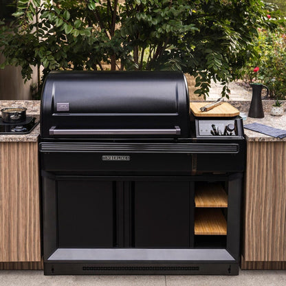 Traeger All-New Timberline XL Wi-Fi Controlled Wood Pellet Grill W/ WiFire & Built-In Trim Kit – TBB01RLG – TBB01RLG + BAC681