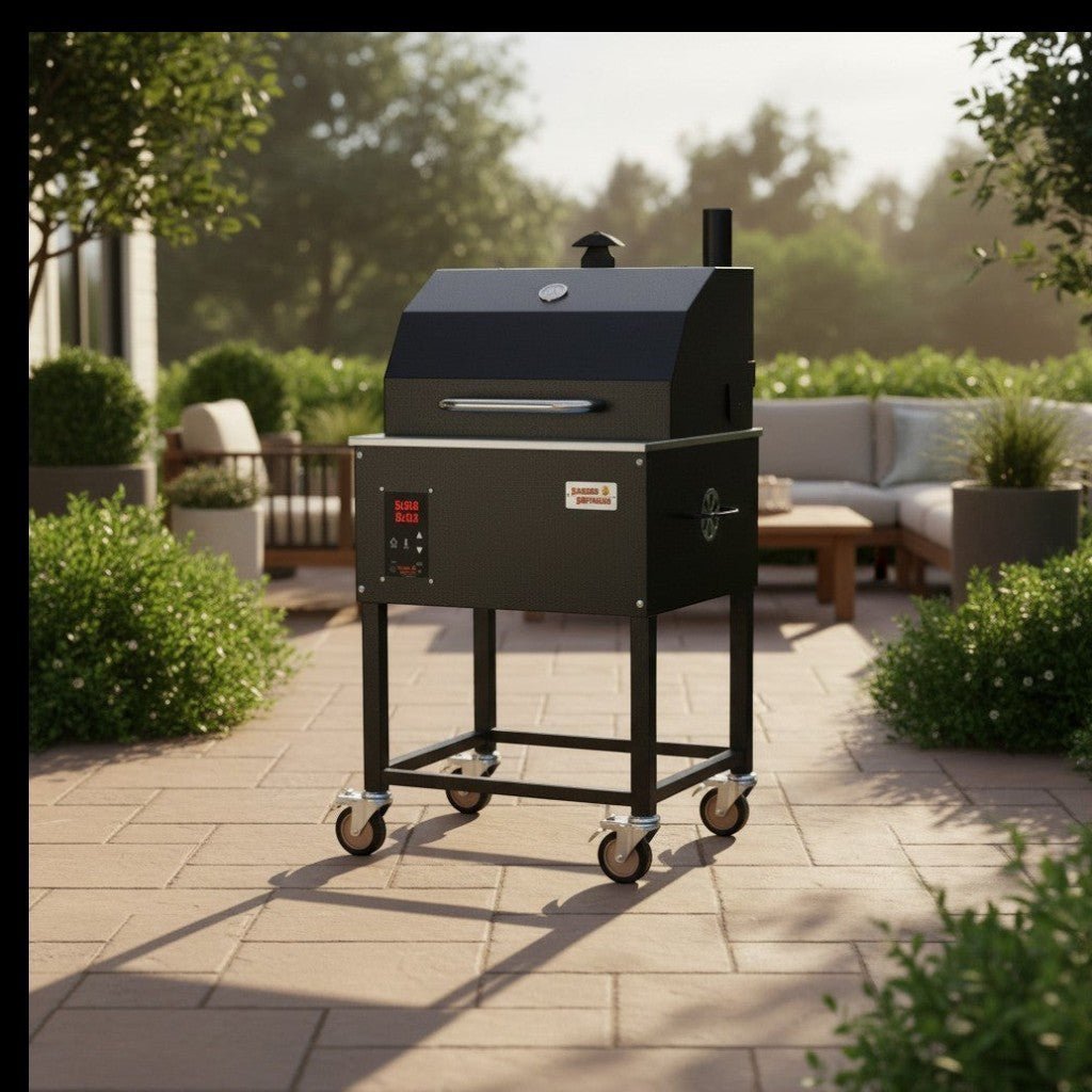 Smokin Brothers Premier Plus Black 24 In. Pellet Grill