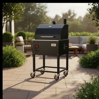 Smokin Brothers Premier Plus Black 24 In. Pellet Grill