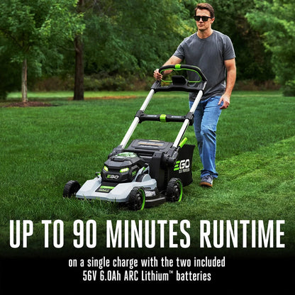 Mower 22″ Super Composite Deck Select Cut System with Peak Power Kit (Two 6Ah Batteries)