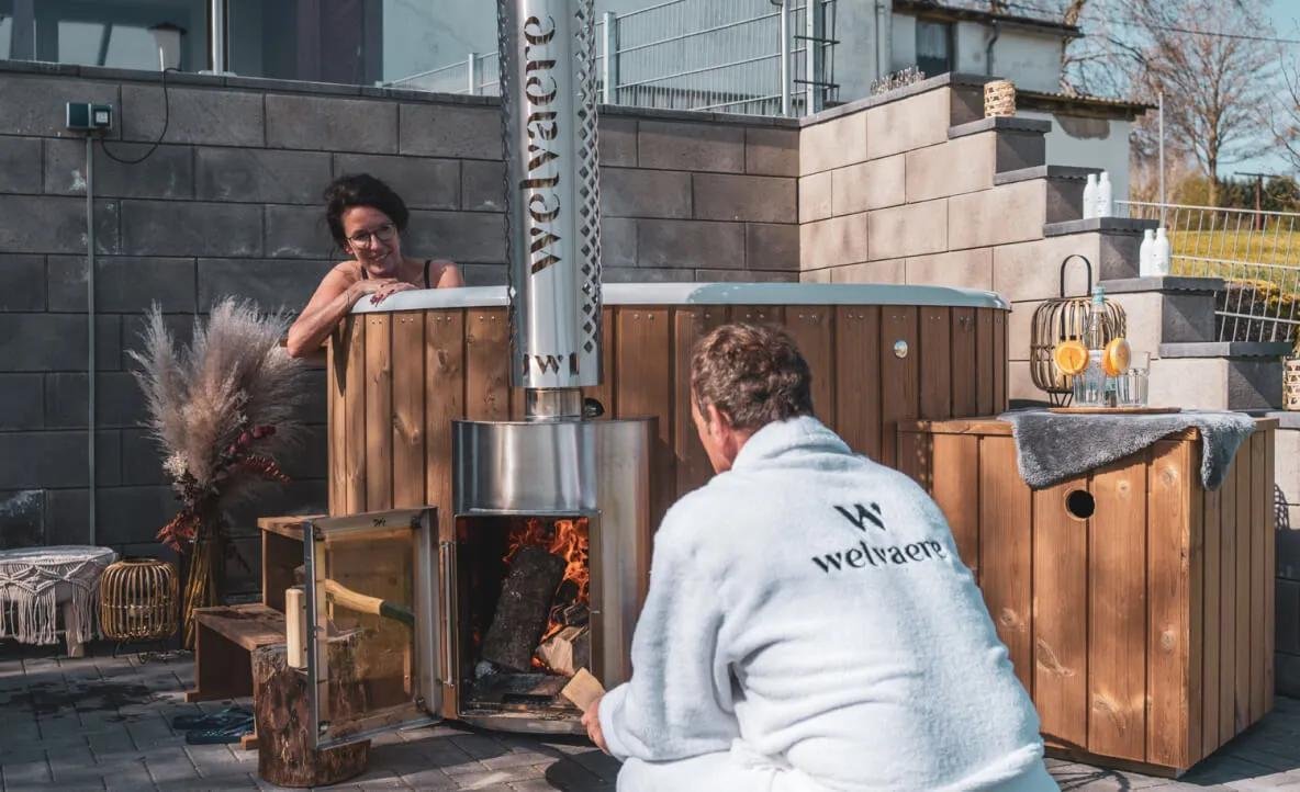 Ducktub Bjorn bain nordique pour 4 à 5 personnes – à bois électrique