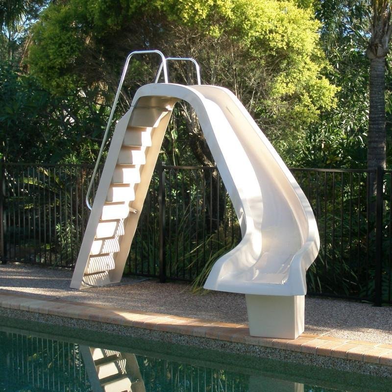 FibroPool Full Sized Fiberglass Swimming Pool Slide