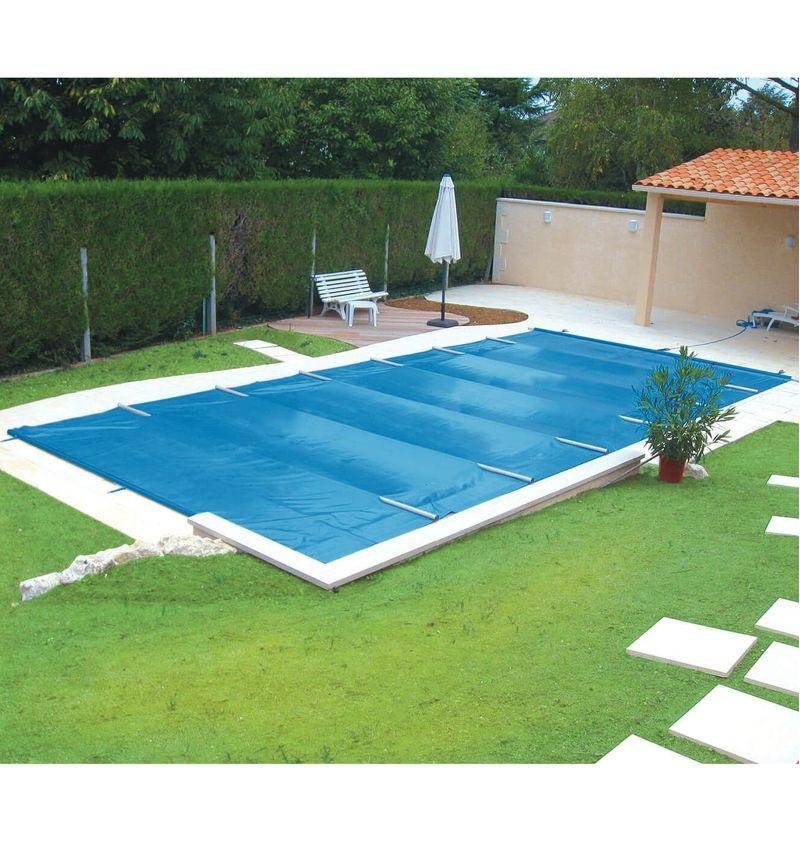 Bâche piscine à barres 7,50 x 4 m