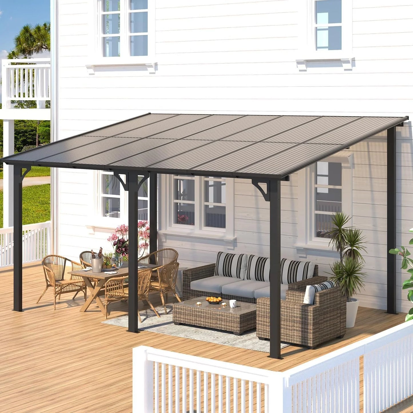 Aecojoy Aluminum Pergola with Canopys