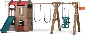 Step2 Naturally Playful Adventure Lodge Play Center with Glider