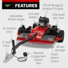 Earthquake Tow Behind 44″ Rough Cut 17.5hp Mower