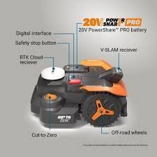 Worx Wr340 Landroid Vision Cloud 2WD Robotic Lawn Mower