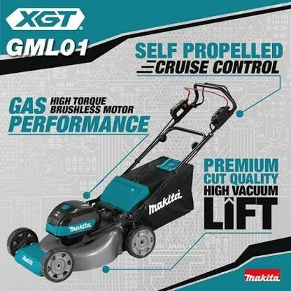 Makita gml01pl 40V max XGT Brushless 21″ Self-Propelled Commercial Lawn Mower Kit