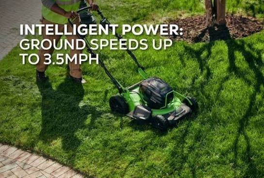 Greenworks 82V 21″ Brushless Self-Propelled Mower w/ 8.0Ah Battery and Dual Port Charger 82LM21S-8DP