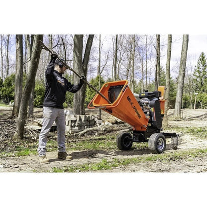 Detail K2 Opc566E 6 in – 14HP Kinetic Wood Chipper with Electric Start and Auto Blade Feed KOHLER CH440 Command PRO Commercial Gas Engine