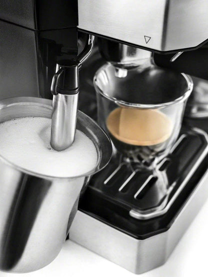 De’Longhi COM530M – Digital All-in-One Combination Coffee and Espresso Machine – Black and Stainless Steel