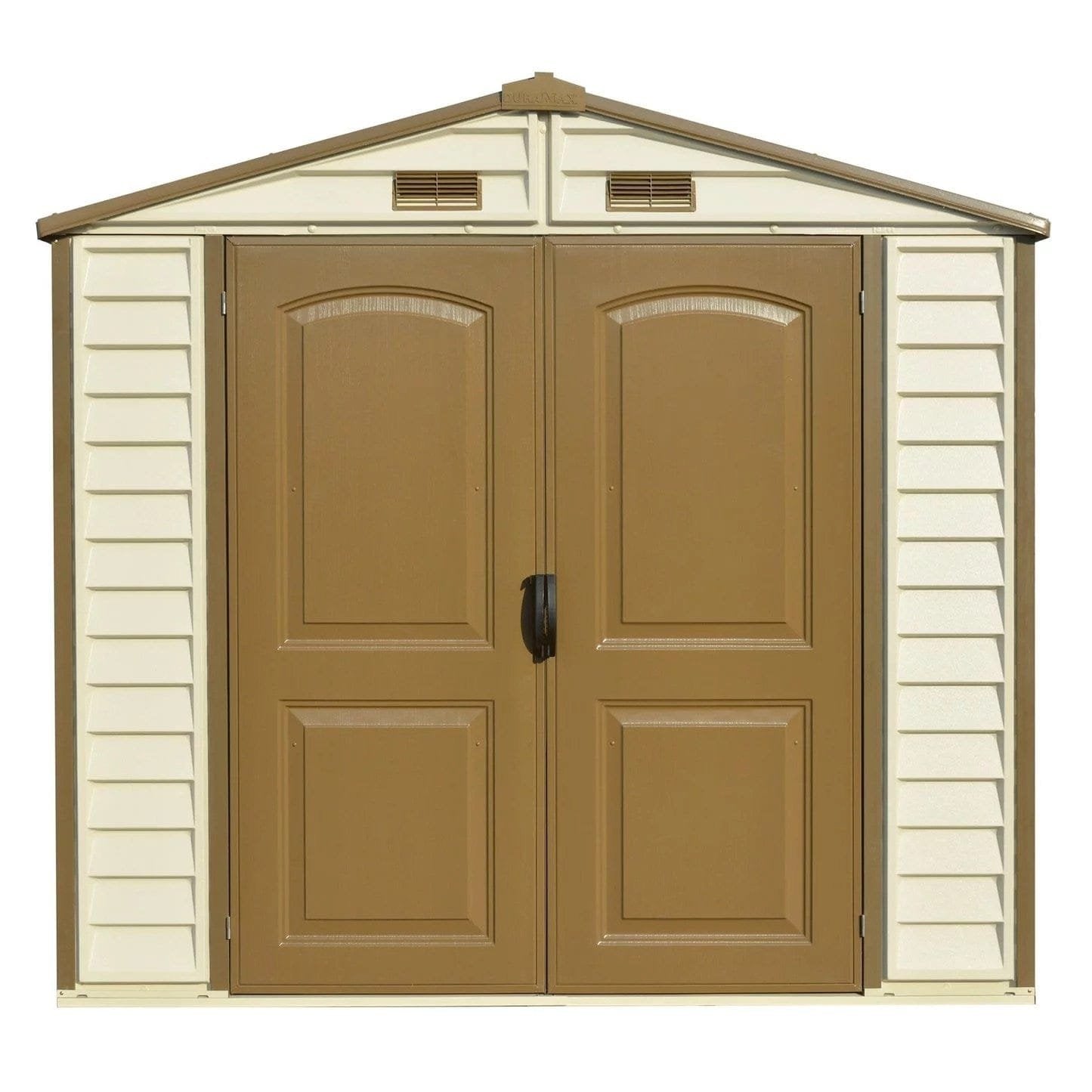 DuraMax 8ft x 6ft Storeall Vinyl Shed with Foundation Kit and window