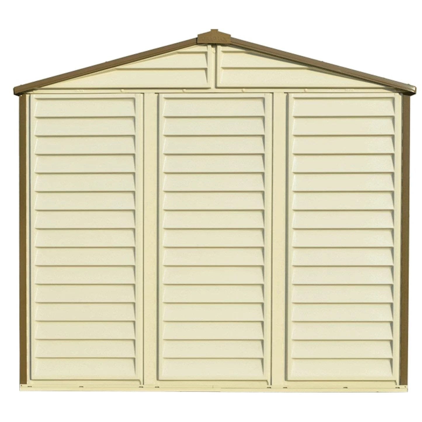 DuraMax 8ft x 6ft Storeall Vinyl Shed with Foundation Kit and window