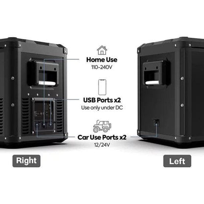ICECO VL90 ProD 95 Quarts(90L) Dual Zone Portable Refrigerator, Multi Directional Lid, 12 Volt Refrigerator Home & Car Use