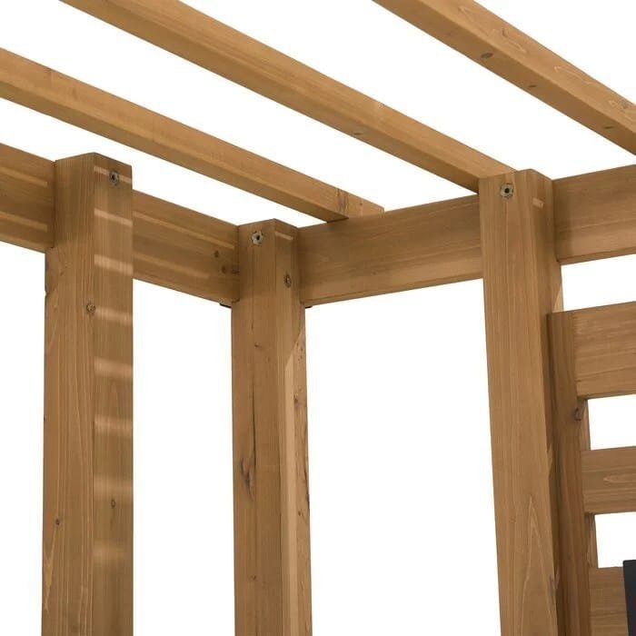 SummerCove 10.5 ft. x 10 ft. Cedar Wood Pergola with Adjustable Hanging Planters