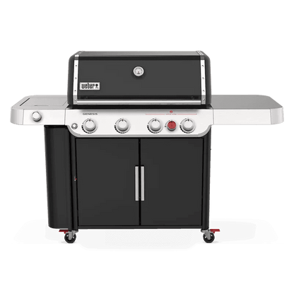 Nexgrill 4-Burner Propane GAS Grill in Black with Side Burner and Stainless Steel Main Lid