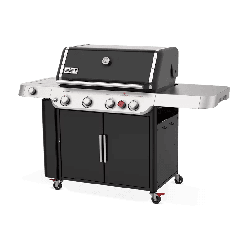 Nexgrill 4-Burner Propane GAS Grill in Black with Side Burner and Stainless Steel Main Lid