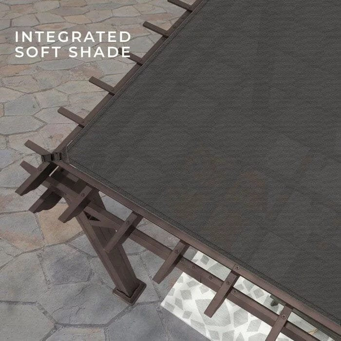 Backyard Discovery 14 ft. x 10 ft. Steel Traditional Pergola