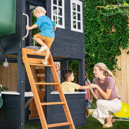 Backyard Discovery Skyfort III Cedar Swing Set w/ Tube Slide – DIY