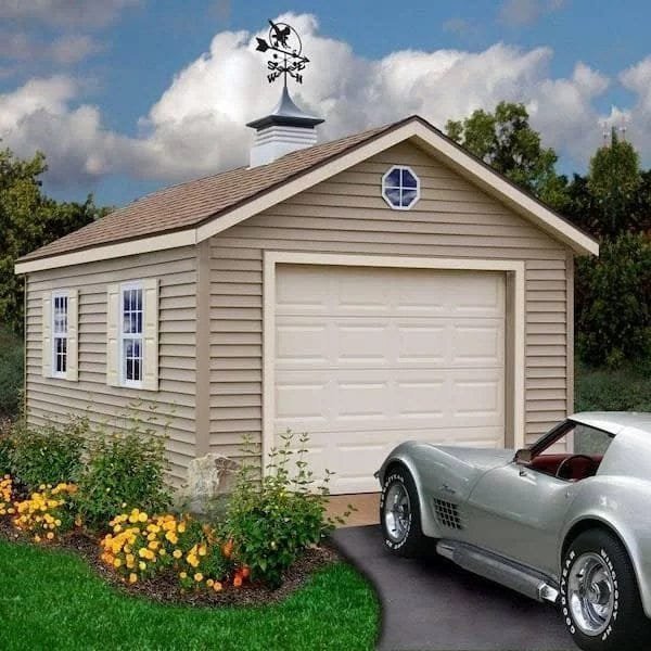 Best barns Greenbriar 12’x20′ Wood Garage Barn Kit-Installation Included
