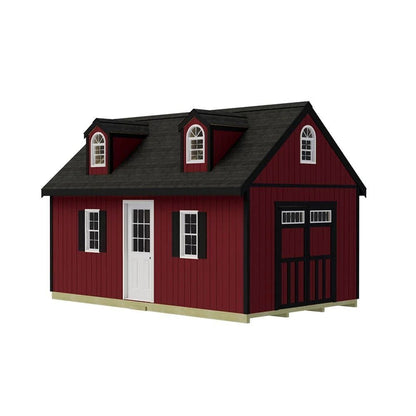Best barns Hampton 12×16 Wood Storage Shed Kit Installation Included