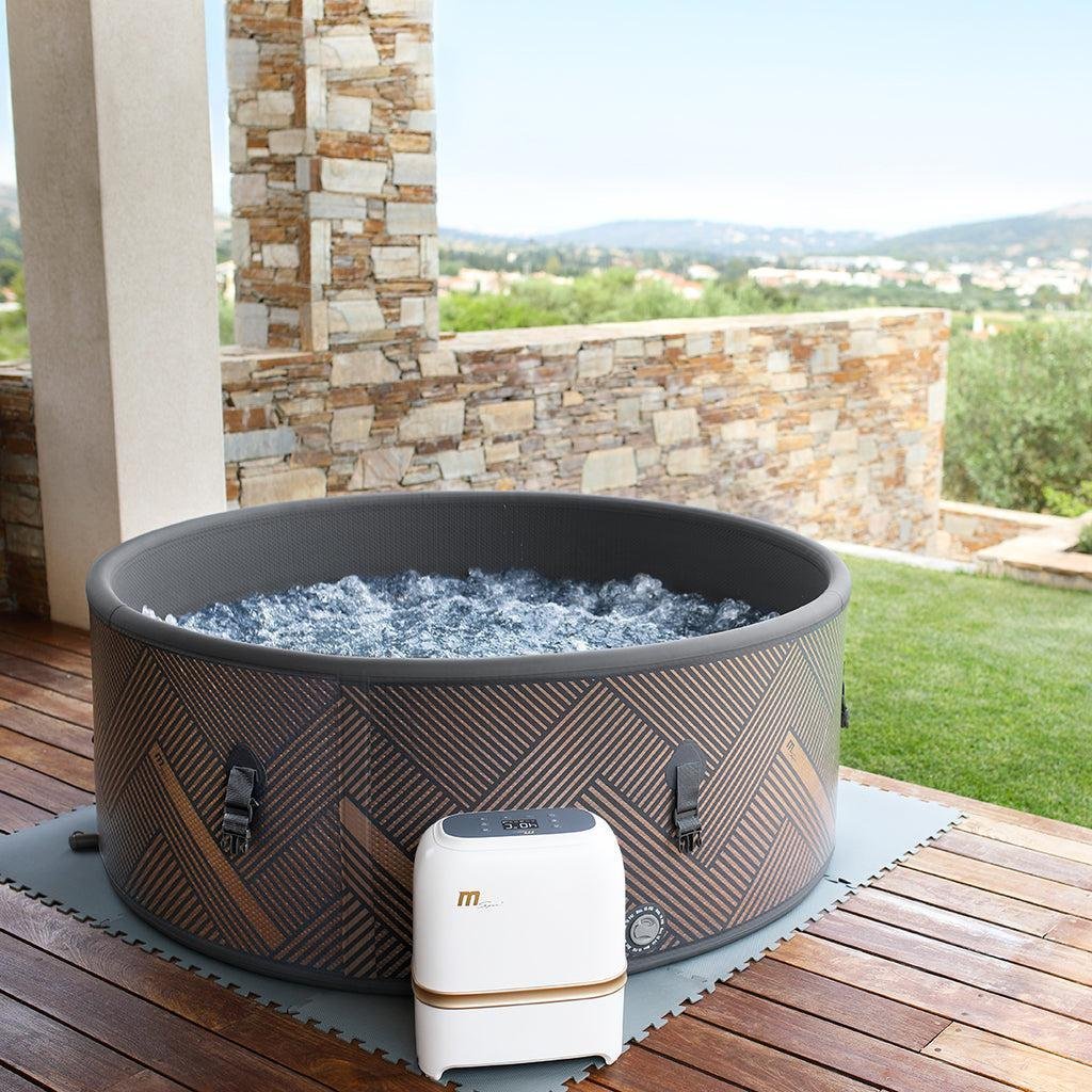 MSpa Frame Mono Round 6 Person Inflatable Hot Tub Spa