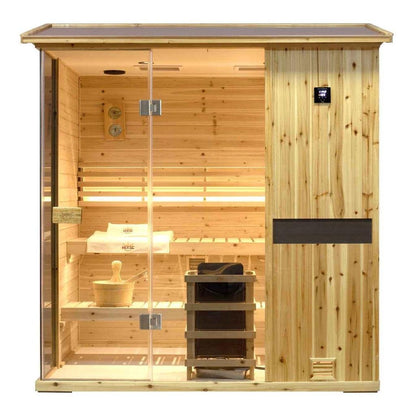 4-Person Outdoor Steam Sauna best for your Backyard