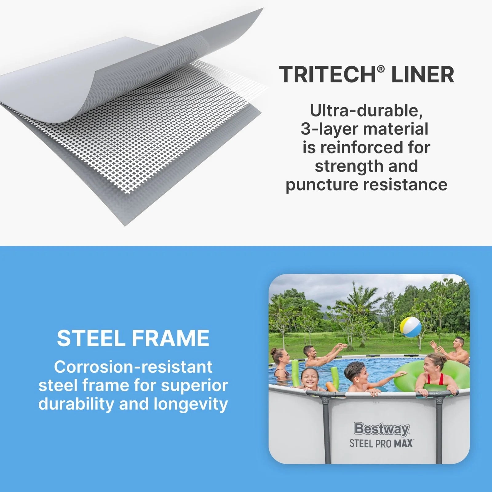 Bestway Steel Pro MAX 10 Foot x 30 Inch Round Metal Frame Above Ground Outdoor Backyard Swimming Pool Set with 330 GPH Filter Pumps