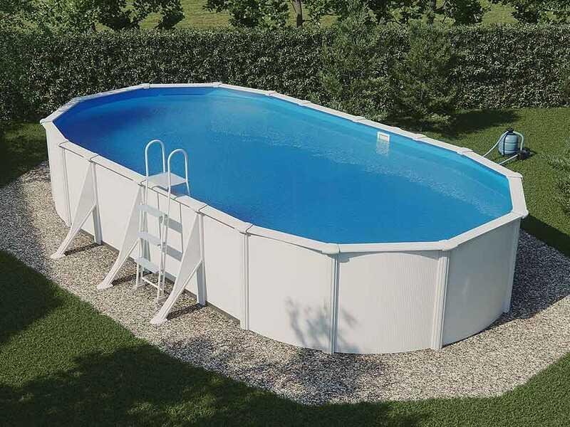 GRE Piscine ovale acier