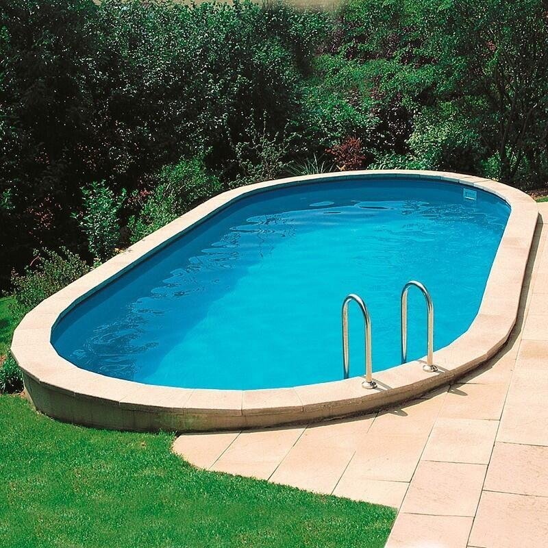 Piscine ovale enterrée 5,00m x 3,00m x H