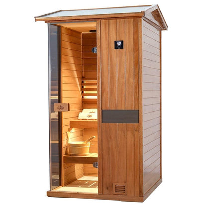 Solid Outdoor Steam Sauna – 2 Person | Model 702VS