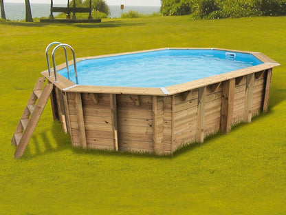 OOGarden Piscine bois MANAIA 120 4,90 x 3 x 1,20m