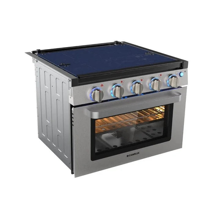 Camplux 17″ RV Oven with 3 Burners Cooktops