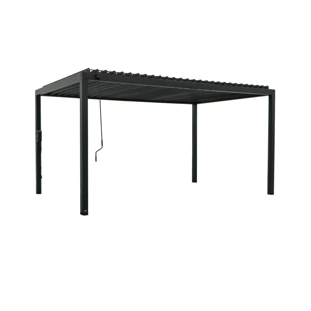 Backyard Discovery Sarasota Galvanized Steel Louvered Outdoor Pergola